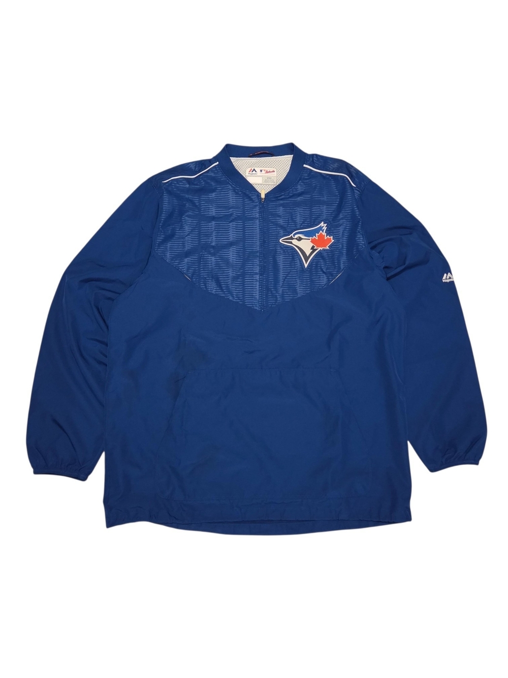 Majestic Toronto Blue Jays Quarter Zip Cool Base Windbreaker Jacket